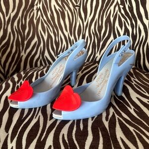 Blue and red Vivienne Westwood x Melissa  heels
